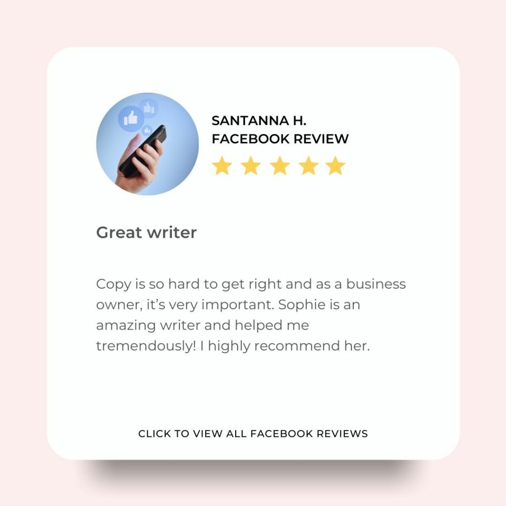 Copywriter reviews Sydney